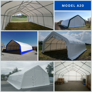 Plachtová hala A20 / 6 x 3,7 x délka neomezená