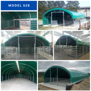 Přístřešek pro zvířata S28 / 8,4 x 4,2 x délka neomezená