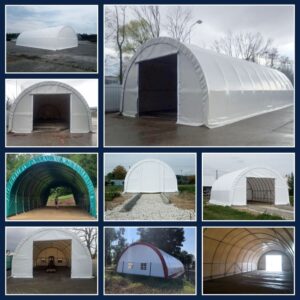 Plachtová hala R25-14 / 7,7 x 4,4 x délka neomezená